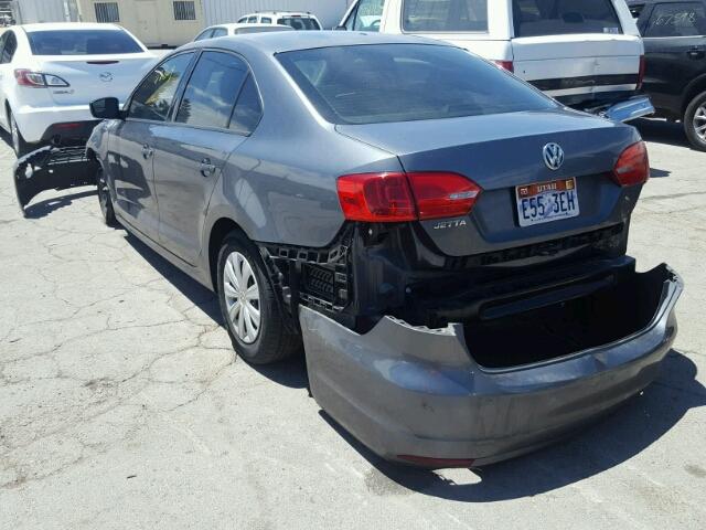 3VW2K7AJ6CM419634 - 2012 VOLKSWAGEN JETTA BASE 石墨色 照片 3