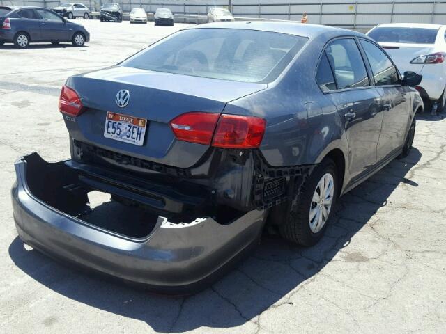 3VW2K7AJ6CM419634 - 2012 VOLKSWAGEN JETTA BASE 石墨色 照片 4