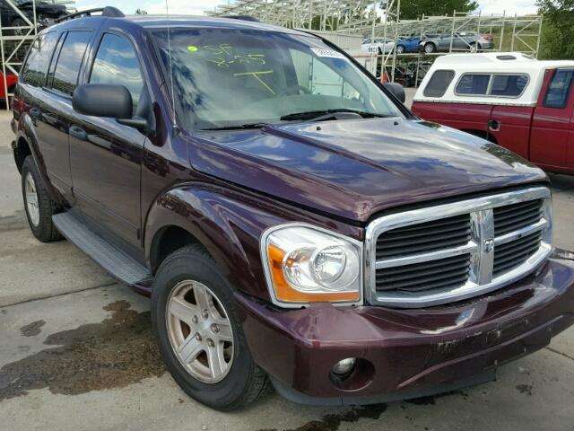 1D4HB48D84F174304 - 2004 DODGE DURANGO BURGUNDY photo 1