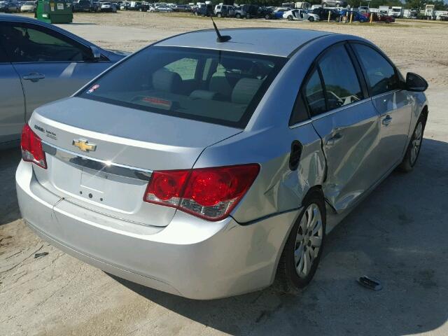 1G1PD5SH1B7181860 - 2011 CHEVROLET CRUZE LS SILVER photo 4