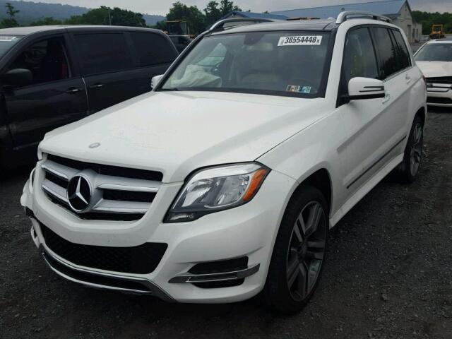 WDCGG8JB4EG262668 - 2014 MERCEDES-BENZ GLK 350 4M WHITE photo 2