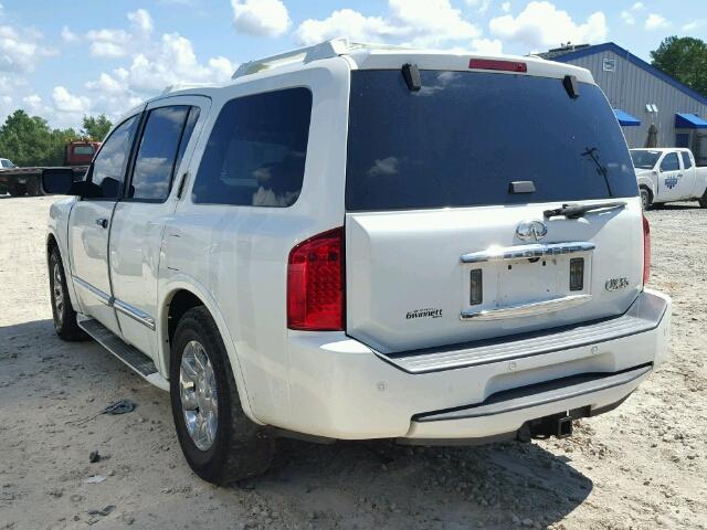 5N3AA08A44N807616 - 2004 INFINITI QX56 WHITE photo 3