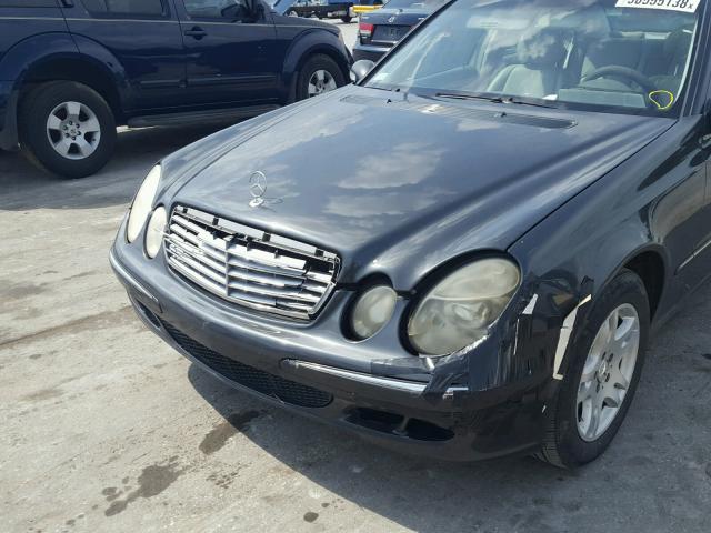 WDBUF26JX5A587612 - 2005 MERCEDES-BENZ E 320 CDI SILVER photo 9