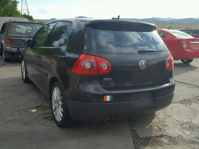 WVWEV71K96W104220 - 2006 VOLKSWAGEN NEW GTI BLACK photo 3