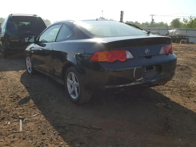 JH4DC53852C029355 - 2002 ACURA RSX BLACK photo 3