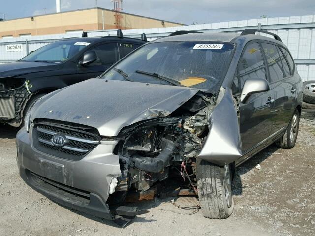 KNAHH8C82A7296866 - 2010 KIA RONDO EX GRAY photo 2