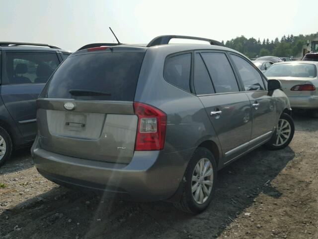 KNAHH8C82A7296866 - 2010 KIA RONDO EX GRAY photo 4