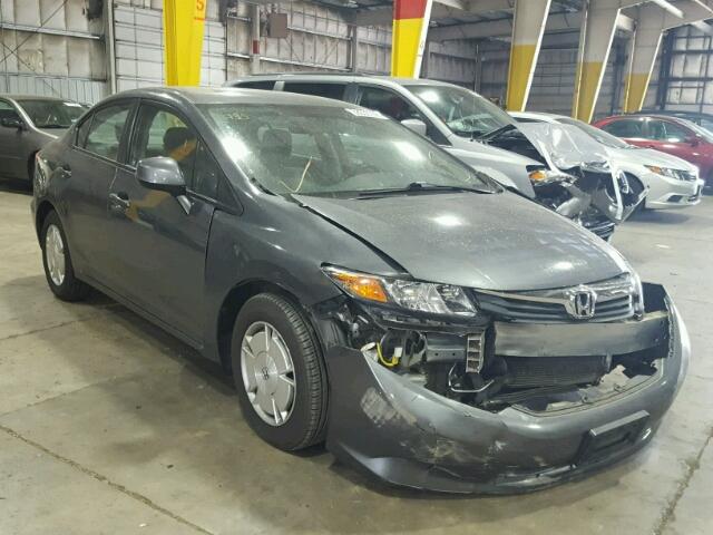 2HGFB2F68CH321538 - 2012 HONDA CIVIC HF GRAY photo 1