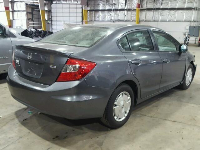 2HGFB2F68CH321538 - 2012 HONDA CIVIC HF GRAY photo 4