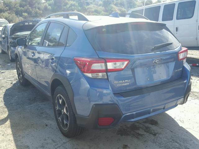 JF2GTADC7JH281699 - 2018 SUBARU CROSSTREK BLUE photo 3