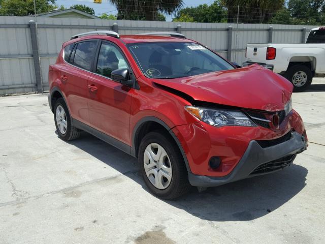 2T3ZFREV6FW153338 - 2015 TOYOTA RAV4 LE RED photo 1