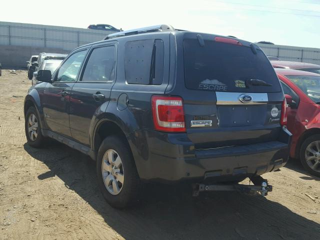 1FMCU493X9KA46650 - 2009 FORD ESCAPE HYB CHARCOAL photo 3