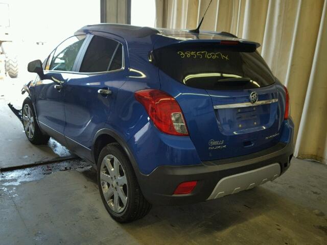 KL4CJBSB3EB720354 - 2014 BUICK ENCORE CON BLUE photo 3