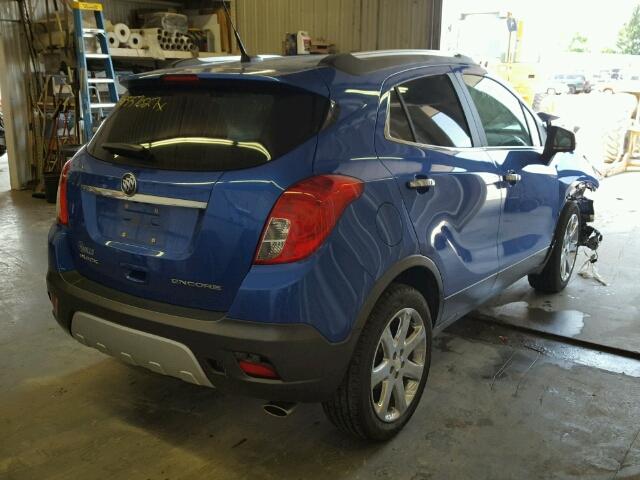 KL4CJBSB3EB720354 - 2014 BUICK ENCORE CON BLUE photo 4