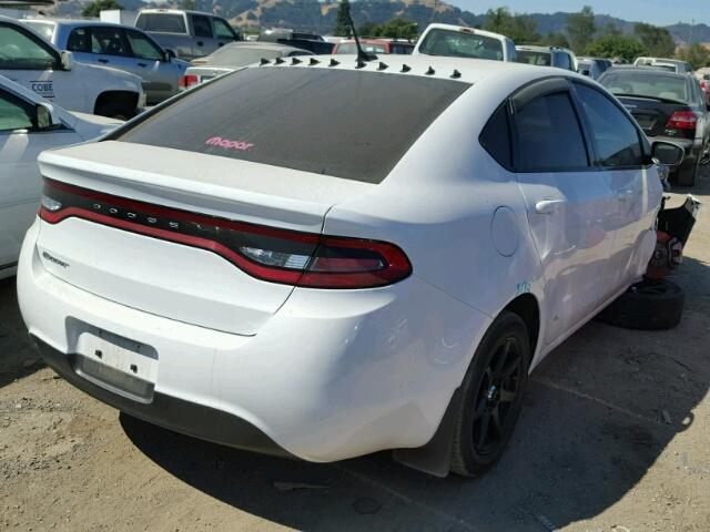 1C3CDFAA6FD415874 - 2015 DODGE DART SE WHITE photo 4