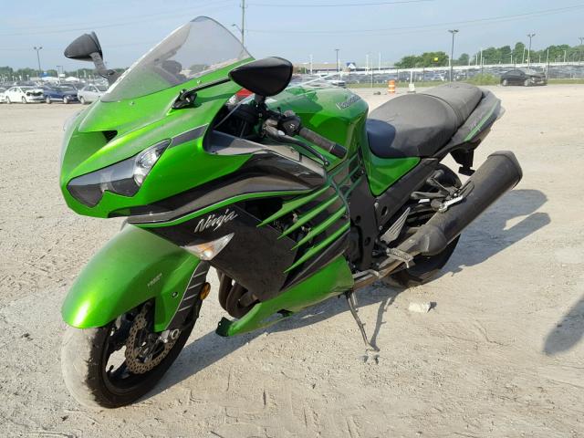 JKBZXNF1XFA011239 - 2015 KAWASAKI ZX1400 F GREEN photo 2