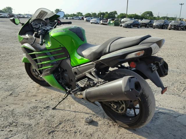 JKBZXNF1XFA011239 - 2015 KAWASAKI ZX1400 F GREEN photo 3