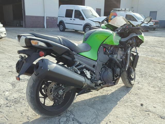 JKBZXNF1XFA011239 - 2015 KAWASAKI ZX1400 F GREEN photo 4