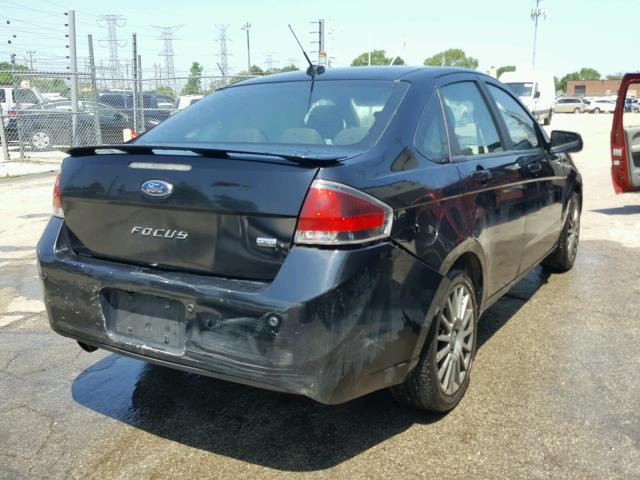 1FAHP3GN7BW119266 - 2011 FORD FOCUS SES BLACK photo 4