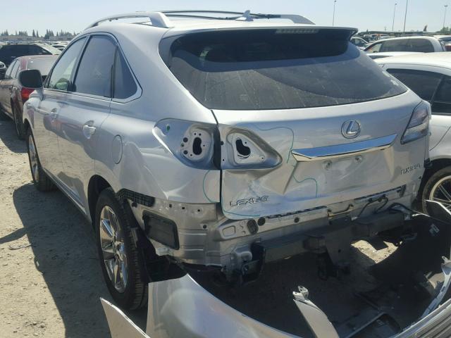 JTJBK1BA2A2410011 - 2010 LEXUS RX 350 SILVER photo 3