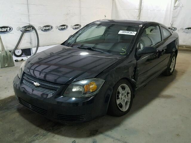 1G1AJ15F087274752 - 2008 CHEVROLET COBALT LS BLACK photo 2