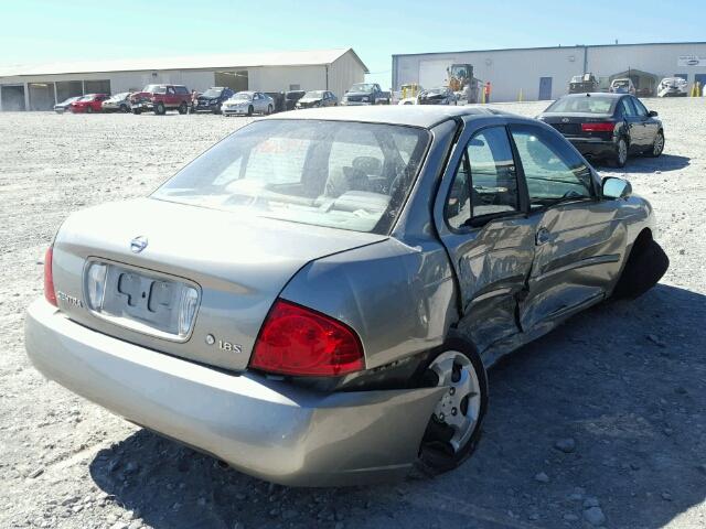 3N1CB51DX4L882120 - 2004 NISSAN SENTRA 1.8 BEIGE photo 4