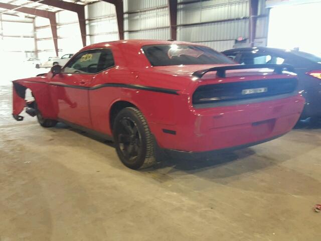 2B3LJ44V69H606730 - 2009 DODGE CHALLENGER RED photo 3