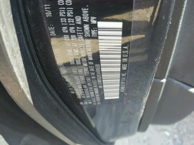 4S4WX9GDXC4400658 - 2012 SUBARU TRIBECA LI 石墨色 照片 10