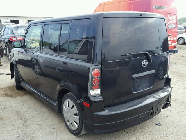 JTLKT324964057546 - 2006 TOYOTA SCION XB შავი ფოტო 3