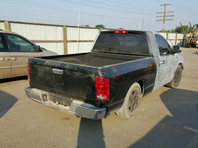 1D7HA16D94J202678 - 2004 DODGE RAM 1500 S BLACK photo 4