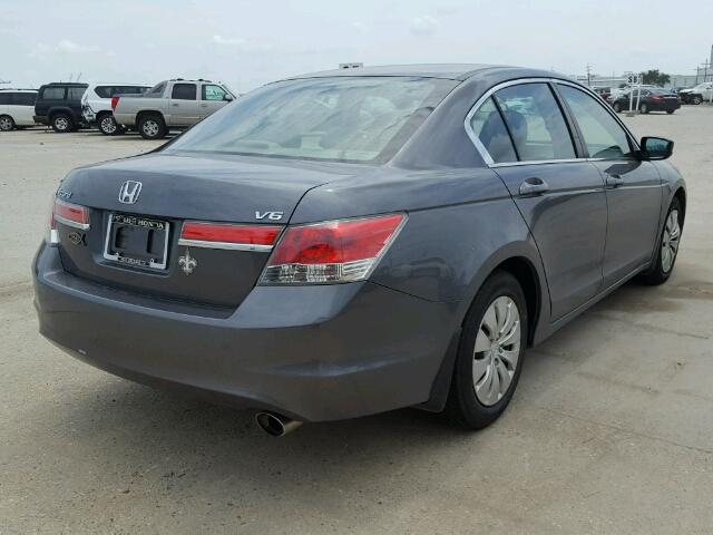 1HGCP2F30CA170154 - 2012 HONDA ACCORD GRAY photo 4