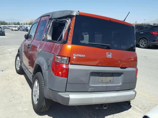 5J6YH18675L016657 - 2005 HONDA ELEMENT EX ORANGE photo 3