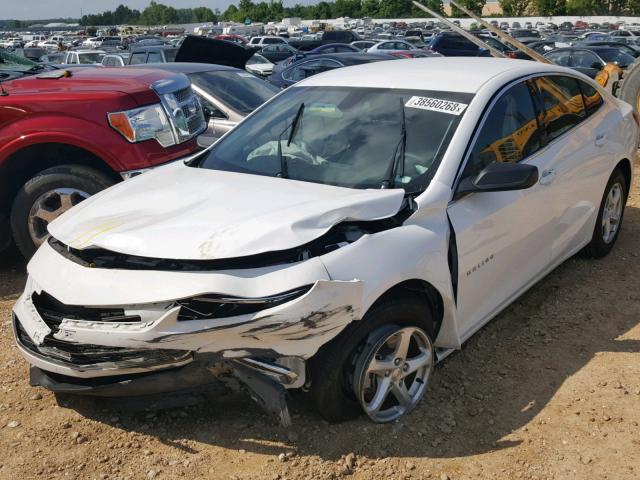 1G1ZB5ST1HF265873 - 2017 CHEVROLET MALIBU LS WHITE photo 2