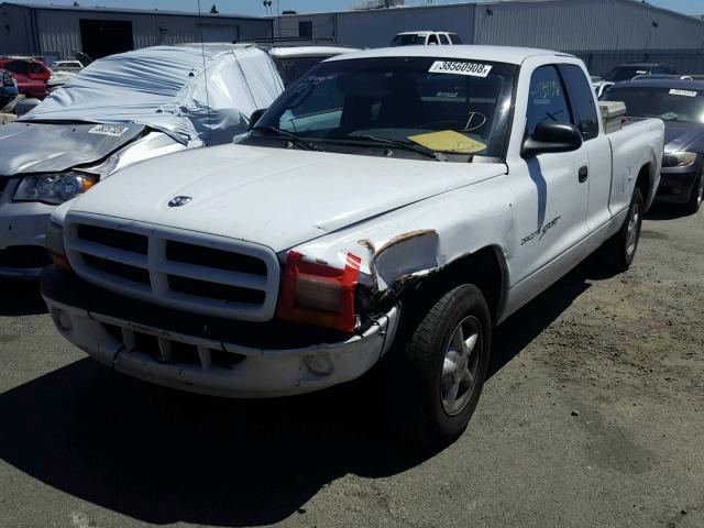 1B7GL22X0YS783655 - 2000 DODGE DAKOTA WHITE photo 2