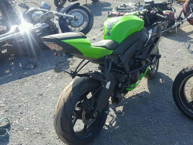 JKAZX4R14CA034165 - 2012 KAWASAKI ZX600 R GREEN photo 4