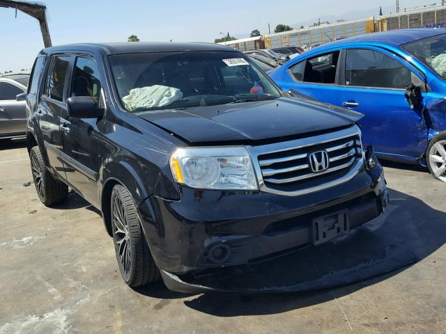 5FNYF3H23CB032553 - 2012 HONDA PILOT LX BLACK photo 1