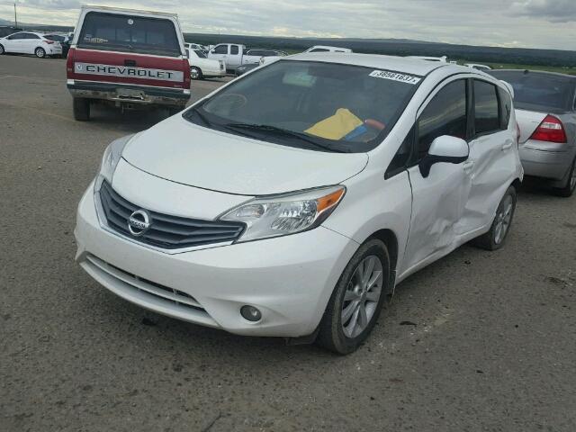 3N1CE2CPXEL407226 - 2014 NISSAN VERSA NOTE WHITE photo 2