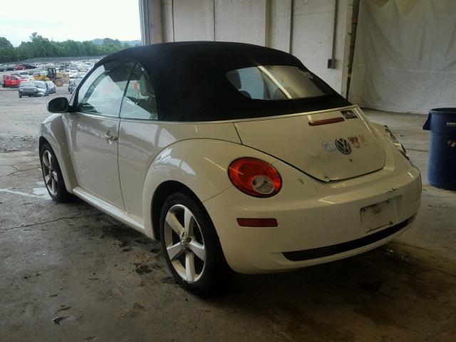 3VWFF31Y47M413414 - 2007 VOLKSWAGEN NEW BEETLE თეთრი ფოტო 3