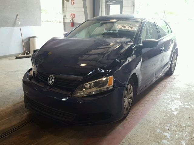 3VW2K7AJ6EM382779 - 2014 VOLKSWAGEN JETTA BASE 蓝色 照片 2