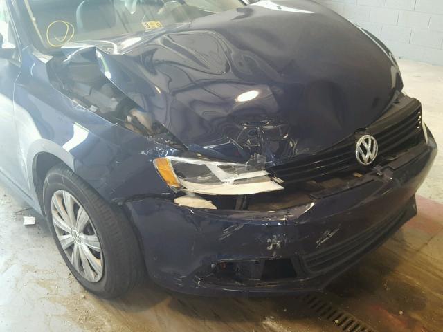 3VW2K7AJ6EM382779 - 2014 VOLKSWAGEN JETTA BASE 蓝色 照片 9