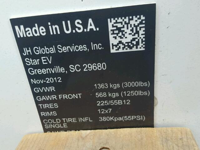 52RB40024DG004922 - 2013 STAR STARSHUTTL WHITE photo 10