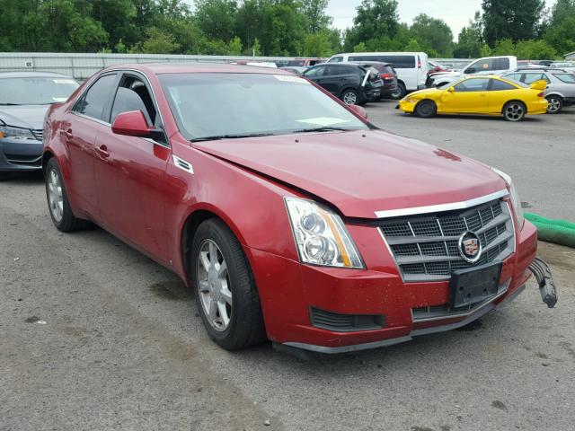 1G6DF577280164848 - 2008 CADILLAC CTS RED photo 1