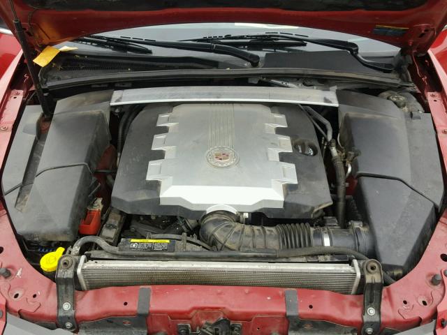 1G6DF577280164848 - 2008 CADILLAC CTS RED photo 7
