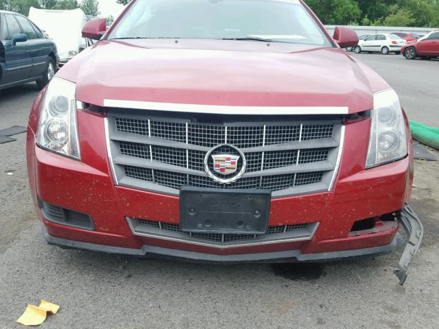 1G6DF577280164848 - 2008 CADILLAC CTS RED photo 9