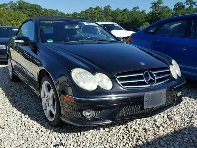 WDBTK72F87T082827 - 2007 MERCEDES-BENZ CLK 550 BLACK photo 1