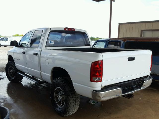 3D7KS28C35G839565 - 2005 DODGE RAM 2500 S WHITE photo 3