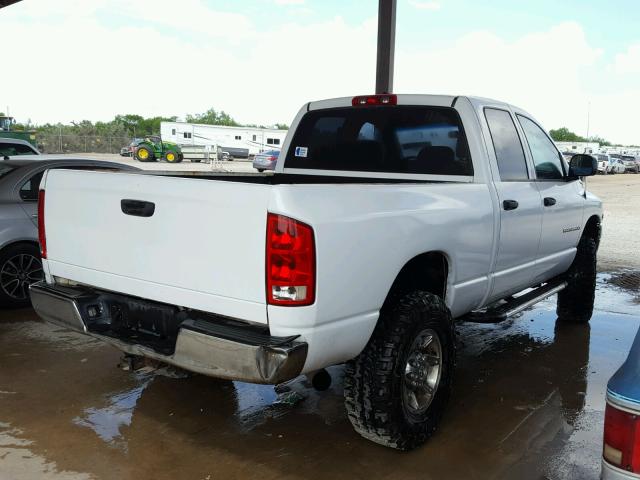 3D7KS28C35G839565 - 2005 DODGE RAM 2500 S WHITE photo 4