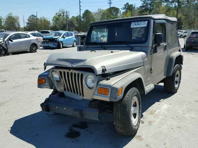 1J4FA39S03P353941 - 2003 JEEP WRANGLER C GOLD photo 2