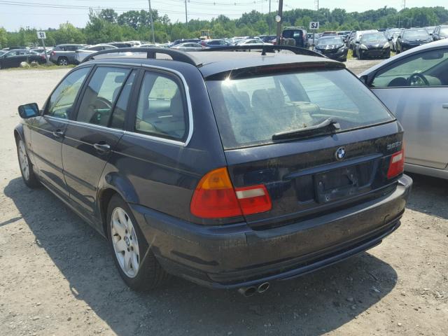 WBAAW33441ET41597 - 2001 BMW 325 IT BLUE photo 3