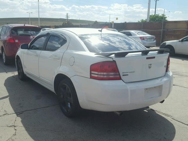 1B3LD76M48N694390 - 2008 DODGE AVENGER R/ WHITE photo 3